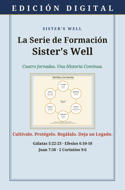 Serie de Formacion Sister's Well: Del Pozo a la Cosecha, Renovada y Protegida, Llena y Rebosante & Semilla y Legado- Devocional de 4 Partes (Paquete Digital)